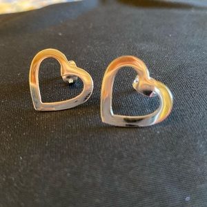 Sterling silver small hearts earrings